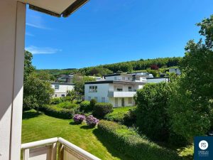 Blick vom Balkon