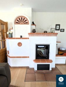 Kamin im Wohnzimmer