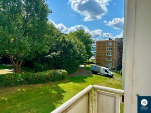 Ausblick vom Balkon