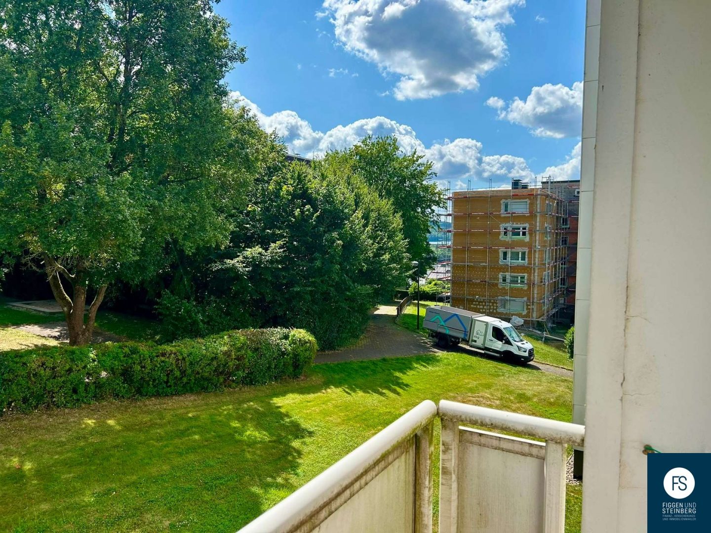 Ausblick vom Balkon